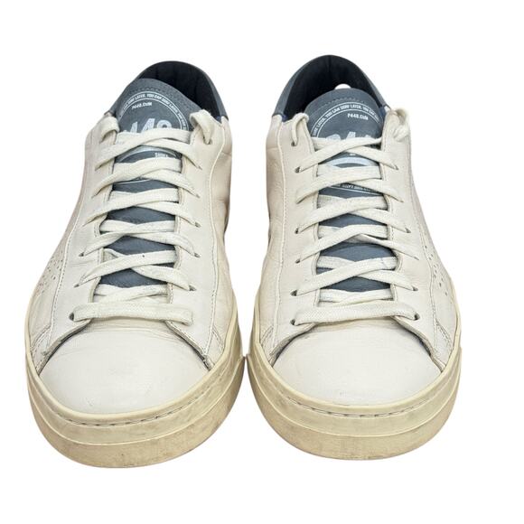 P448 F22 John Sneaker Perforated Logo Low-Top 43 10 Men's Athletic Shoes Comfort - Picture 3 of 12